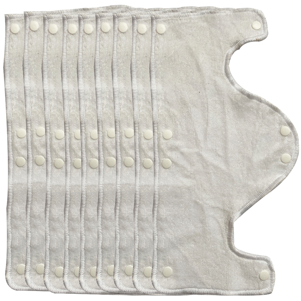 12-Pack Washable Hard Hat Sweatband Liner – Reusable Cotton Snap Band – Blue/Gray, Medium – UPC 7445029575550